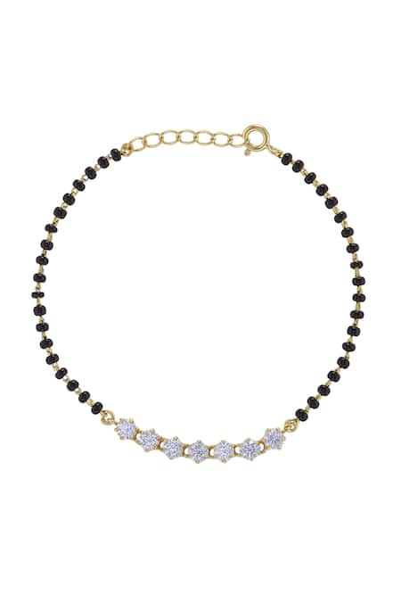 Sica Jewellery 925 Silver Malar Hand Mangalsutra Bracelet 