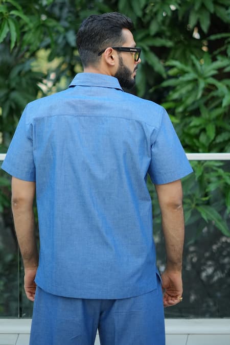 RAAS LIFE Chambray Shirt & Shorts Set 