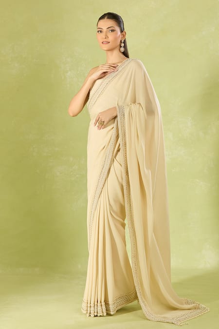 Buy Tarun Tahiliani Ivory Beads Classic Saree Set Online at Aza Fashions Buy_Tarun Tahiliani_Ivory Beads Classic Saree Set _Online_at_Aza_Fashions