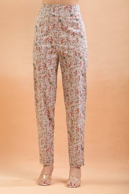 Anamika Khanna Multi Color Sequins, Beads Round Neck Blossom Print Kurta Set at Aza Fashions Anamika Khanna_Multi Color Sequins, Beads Round Neck Blossom Print Kurta Set_at_Aza_Fashions