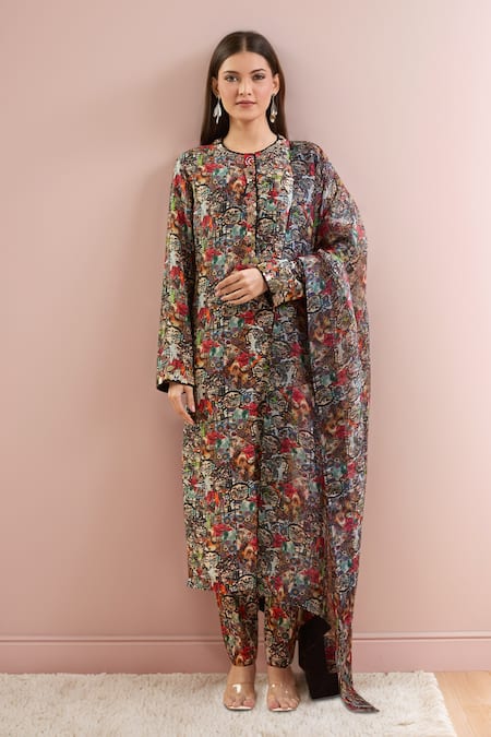 Anamika Khanna Abstract Print Kurta Set 