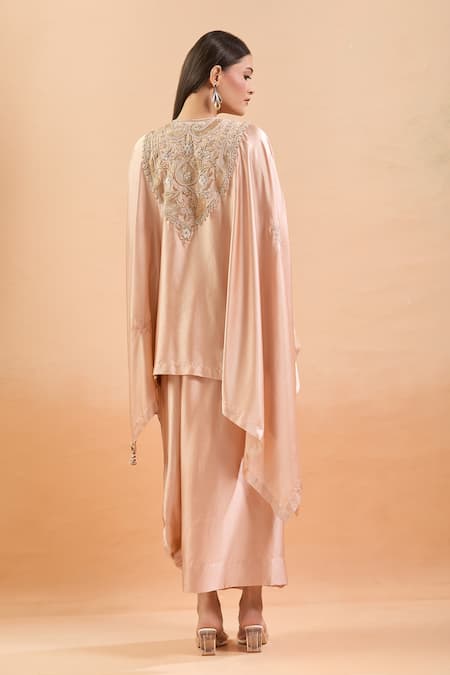 Anamika Khanna Floral Embroidered Kaftan Set 