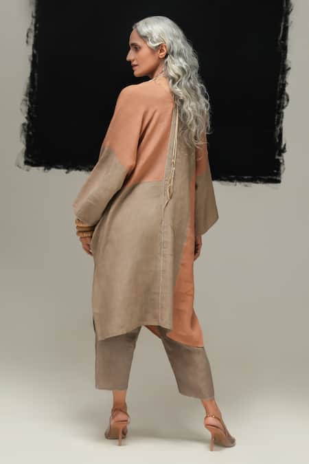 Urvashi Kaur Beige Linen Duro Pant 