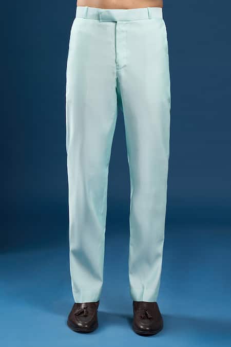 Arihant Rai Sinha_Navy Velvet, Silk, Cotton Embroidery, Zari Blue Layered Sherwani Set _Online_at_Aza_Fashions