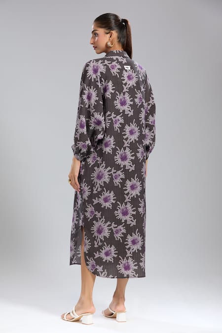 Dhruv Kapoor Multi Luminous Shirt Dress 