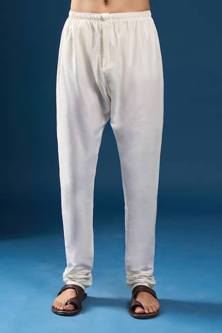 Buy_Arihant Rai Sinha_Mustard Georgette, Polyester, Cotton Embroidery Chikankari Yellow Kurta Set _Online_at_Aza_Fashions