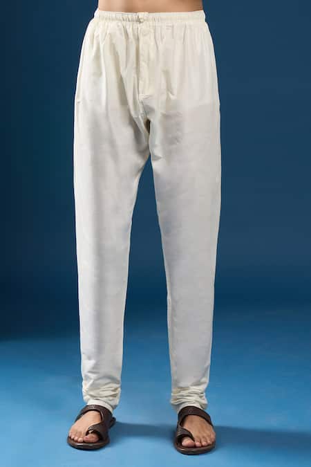 Arihant Rai Sinha_Peach Polyester, Cotton Embroidery Kurta And Pyjama Set _Online_at_Aza_Fashions