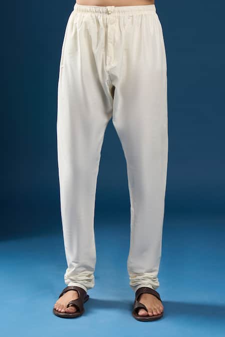 Arihant Rai Sinha_Mustard Georgette, Polyester, Cotton Embroidery Chikankari Yellow Kurta Set _at_Aza_Fashions