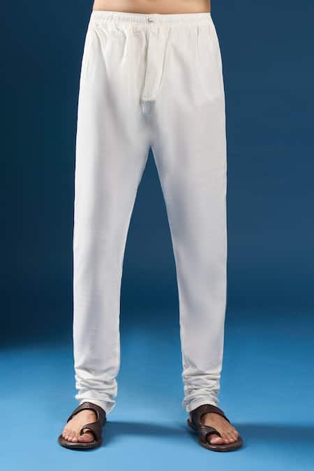 Arihant Rai Sinha_Yellow Georgette, Polyester, Cotton Embroidery Chikankari Kurta Set _Online_at_Aza_Fashions