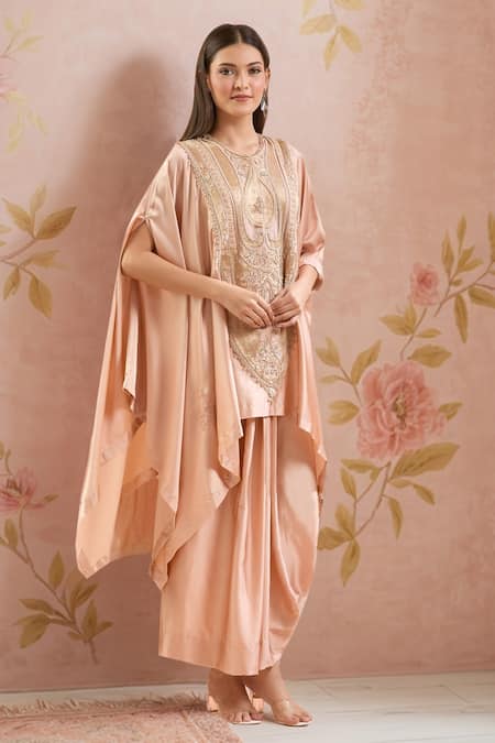 Anamika Khanna Floral Embroidered Kaftan Set 