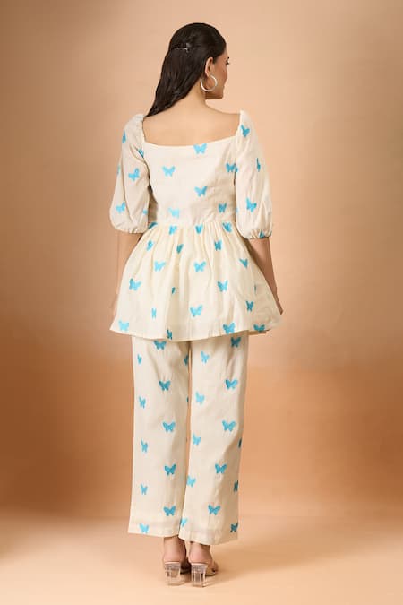 Naintara Bajaj Monarch Butterfly Pant Co-ord Set 