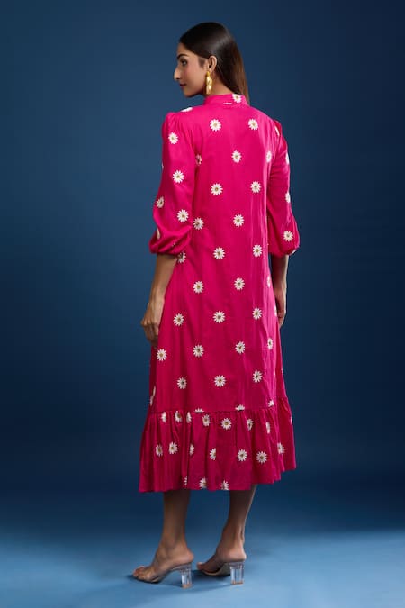 Samyukta Singhania Embroidered Cotton Dress 