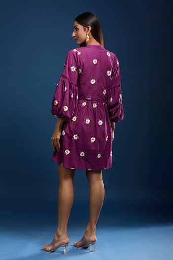 Samyukta Singhania Jam Floral Embroidered Dress 