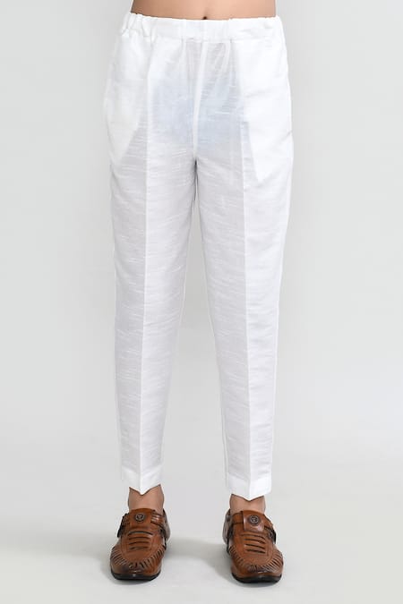 Petite Pomme_Green Cotton, Silk Embroidery Pastel Geometric Kurta And Pant Set _at_Aza_Fashions