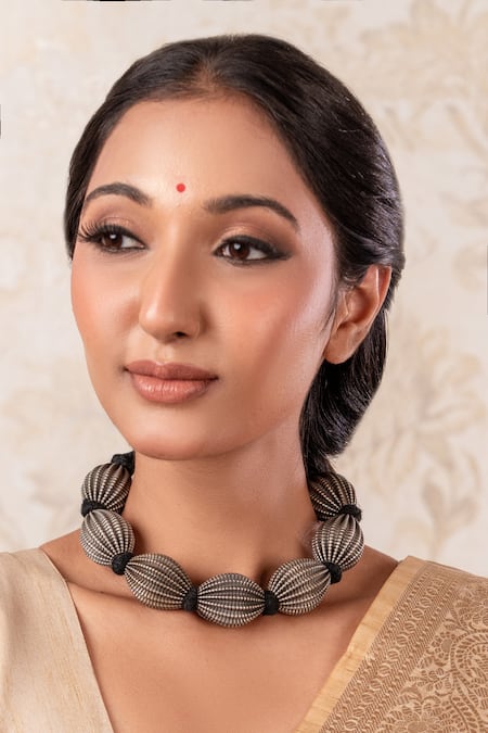 Anana Silver Plated Designer Necklace 