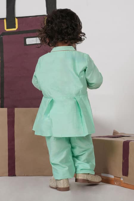 Little Brats Mint Green Travel Theme Cord Set 