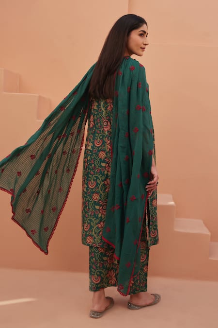 Gulabo Jaipur Floral Print Kurta Pant Set 