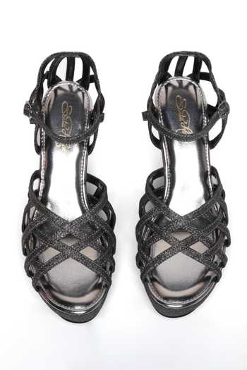 Buy Sole House Black Glitter Starlit Wedge Online at Aza Fashions Buy_Sole House_Black Glitter Starlit Wedge _Online_at_Aza_Fashions