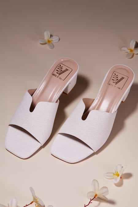 House Of Vian Ember White Heels