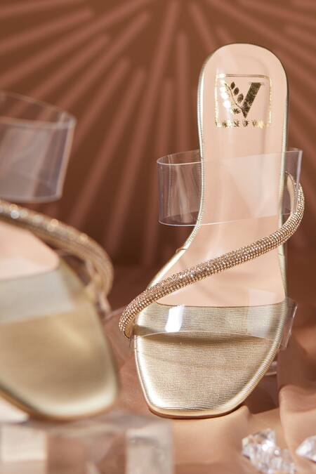 Buy House Of Vian Gold Rhinestones Grace Heels Online at Aza Fashions Buy_House Of Vian_Gold Rhinestones Grace Heels _Online_at_Aza_Fashions