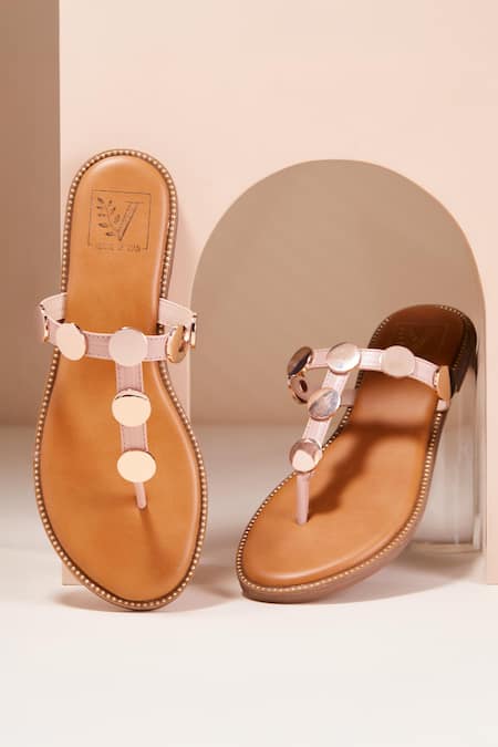 House Of Vian Pink Designer Flats Online at Aza Fashions House Of Vian_Pink Designer Flats _Online_at_Aza_Fashions