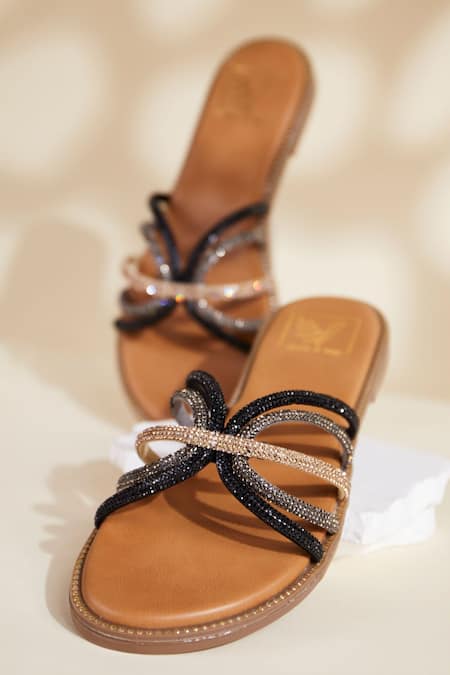 House Of Vian Black Lana Designer Flats Online at Aza Fashions House Of Vian_Black Lana Designer Flats _Online_at_Aza_Fashions