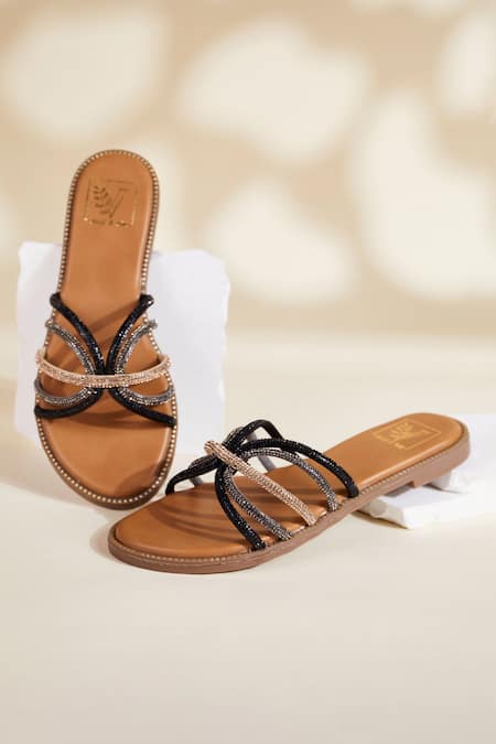 House Of Vian Black Lana Designer Flats