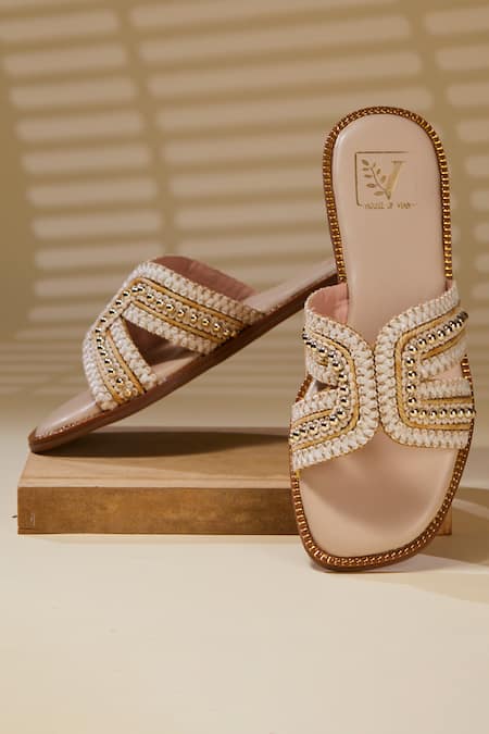 House Of Vian Designer Meadow White Flats