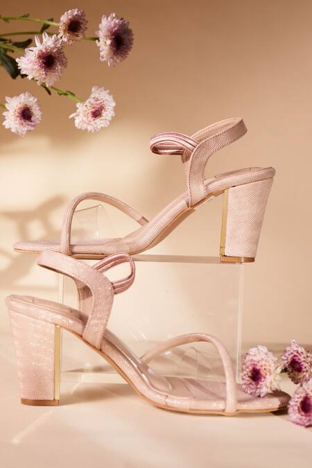 House Of Vian Rose Gold Designer Heels Online at Aza Fashions House Of Vian_Rose Gold Designer Heels _Online_at_Aza_Fashions