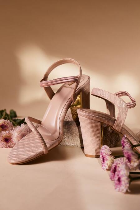 House Of Vian Rose Gold Designer Heels at Aza Fashions House Of Vian_Rose Gold Designer Heels _at_Aza_Fashions