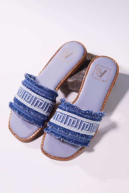 House Of Vian Designer Blue Flats 