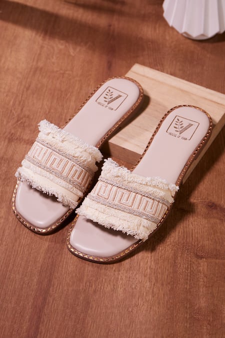 House Of Vian Savannah Cream Flats 