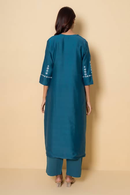 Kameez Ocean Dew Embroidered Kurta Set 