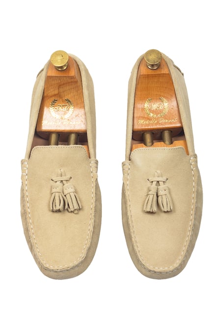 Domani Gommino Suede Tassel Loafers 