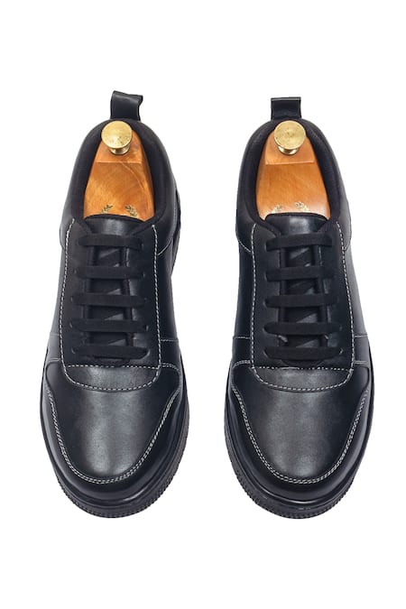 Domani Doms Leather Tie-up Sneakers 