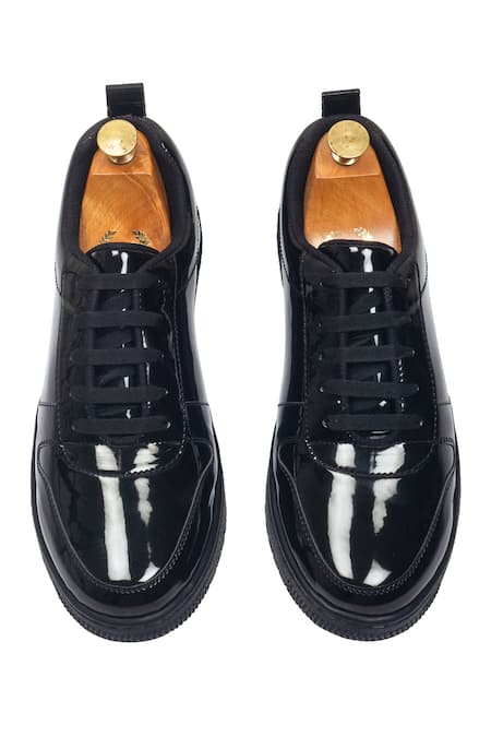 Domani Doms Leather Tie Up Sneakers 