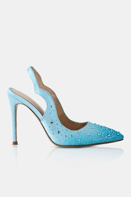 Elleganti_Blue Crystals Fade Embellished Ombre Heels _Online_at_Aza_Fashions