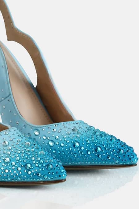 Buy_Elleganti_Blue Crystals Fade Embellished Ombre Heels _Online_at_Aza_Fashions