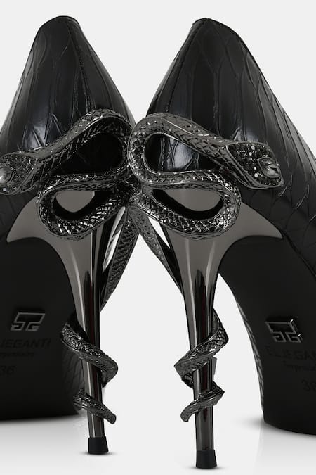 Buy Elleganti Black Serpentine Pump Heels Online at Aza Fashions Buy_Elleganti_Black Serpentine Pump Heels _Online_at_Aza_Fashions