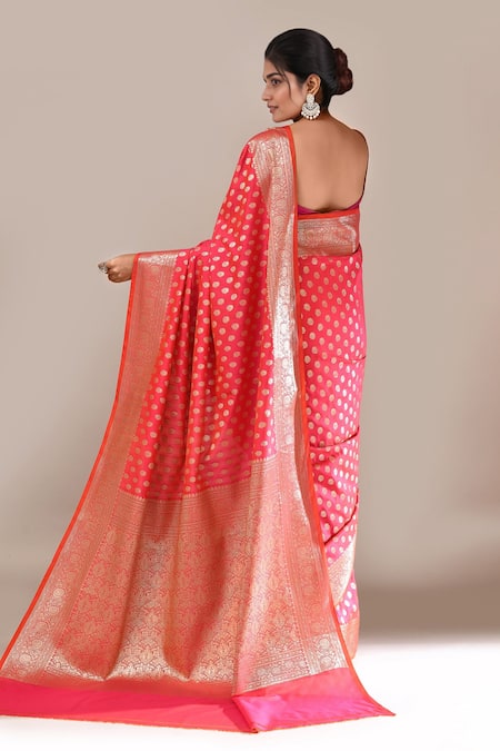 Naintara Bajaj Banarasi Silk Butti Brocade Saree With Running Blouse 