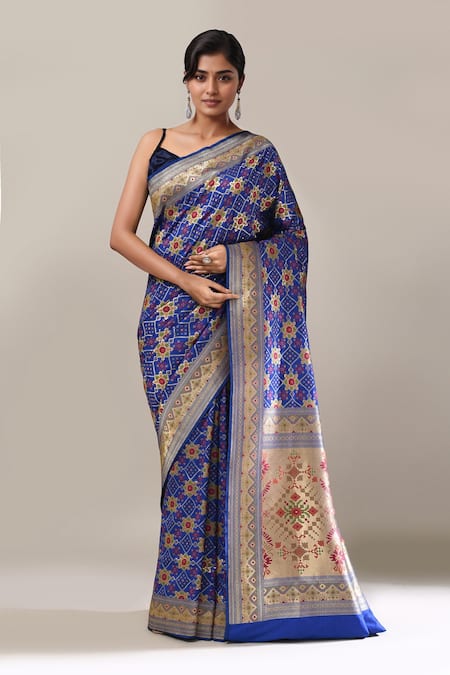 Samyukta Singhania Weave Patola Banarasi Saree With Running Blouse 