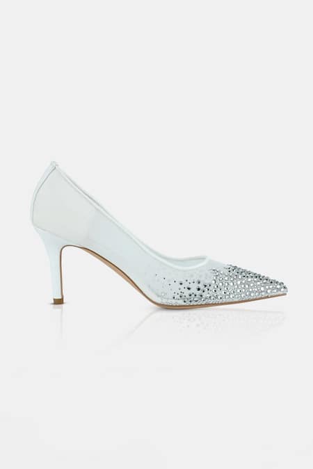Elleganti_White Crystals Fate Ombre Embellished Heels _Online_at_Aza_Fashions