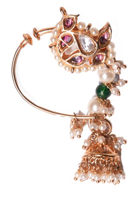 Vasundhara Multi Color Pearls, Stones Designer Mira Nath Online at Aza Fashions Vasundhara_Multi Color Pearls, Stones Designer Mira Nath _Online_at_Aza_Fashions