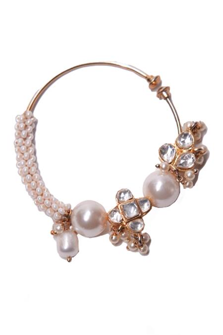 Vasundhara_Gold Plated Pearls, Crystals Designer Mariam Nath _Online_at_Aza_Fashions