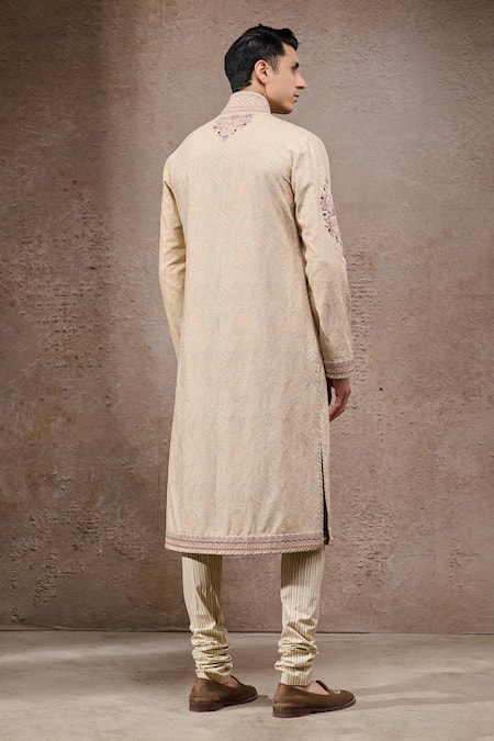Tarun Tahiliani Multi-Beige Designer Kurta & Churidar Set 