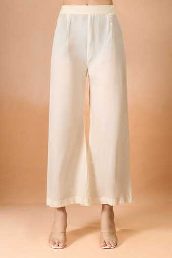 Buy_Khwaab By Sanjana Lakhani_Off White Cotton Embroidery Round Neck Heart Printed Kurta Set 