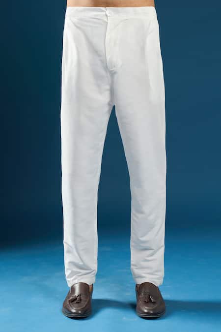 Shop_Arihant Rai Sinha_Cream Silk Embroidery Sherwani Set _Online_at_Aza_Fashions