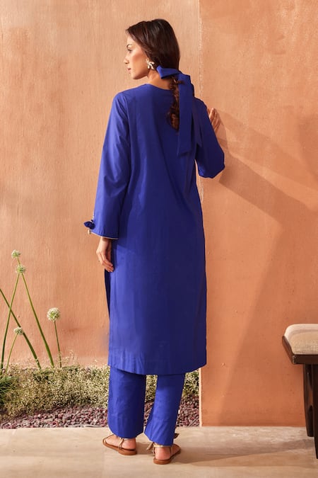 Seema Nanda Electric Blue Neelambar Kurta Set 