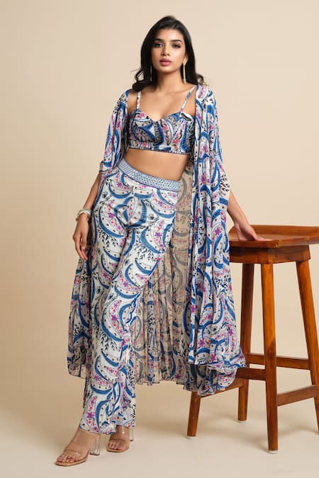 House Of Akshata Floral Luxe Coord Set 