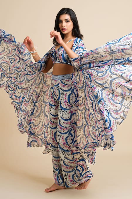 House Of Akshata Floral Luxe Coord Set 